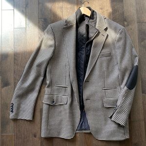 Faconnable Houndstooth Blazer / Smoking Jacket